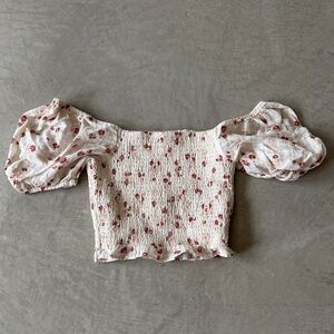 American Eagle Floral Crop Top Size XS